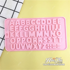 Khuôn silicon Chữ Số Trái Tim In Hoa 1.8*1.6cm làm bánh rau câu 3D 4D nhấn xôi, fondant, socola, nến hanmade