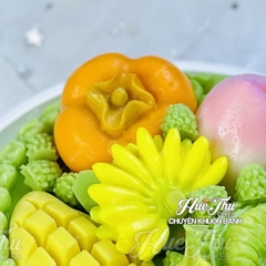 Khuôn silicon quả Măng Cụt, quả Hồng làm bánh rau câu 3D 4D nhấn xôi, fondant, socola, nến hanmade