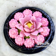 Khuôn nhựa Hoa Sen Ghép làm bánh rau câu 3D 4D nhấn xôi, fondant, socola, nến hanmade