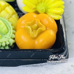 Khuôn silicon quả Măng Cụt, quả Hồng làm bánh rau câu 3D 4D nhấn xôi, fondant, socola, nến hanmade