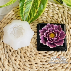 Khuôn silicon Hoa Mẫu Đơn 8.6cm A50 làm bánh rau câu 3D 4D nhấn xôi, fondant, socola, nến hanmade