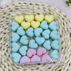 Hộp nhựa Vuông trong 11/15cm đổ thạch rau câu, đóng gói bánh kẹo