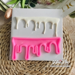Khuôn silicon Viền Kem Chảy A125 làm bánh rau câu 3D 4D nhấn xôi, fondant, socola, nến hanmade