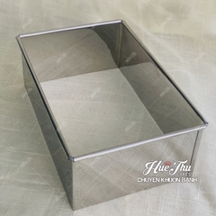 Khuôn Ring hình Chữ Nhật 18/20/22/24cm cao 8cm (inox 304) làm bánh rau câu, bánh mousse