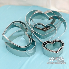 Khuôn Ring Bánh Mousse hình Tròn/Vuông/Tim kích thước 10/12/14/16/18/20/22/24/26/28/30cm cao 6cm (inox 304)