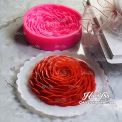 Khuôn silicon Hoa Hồng Cánh Lớn làm bánh rau câu 3D 4D nhấn xôi, fondant, socola, nến hanmade