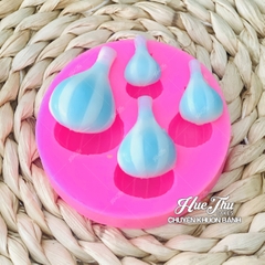 Khuôn silicon Khinh Khí Cầu A157 (set 3 khuôn nhiều mẫu) làm bánh rau câu 3D 4D nhấn xôi, fondant, socola, nến hanmade