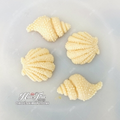 Khuôn silicon Ốc Biển Sò Điệp A159 (vỉ 3 khuôn) làm bánh rau câu 3D 4D nhấn xôi, fondant, socola, nến hanmade
