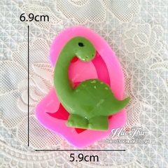 Khuôn silicon Khủng Long A161 (set 4 khuôn) làm bánh rau câu 3D 4D nhấn xôi, fondant, socola, nến hanmade