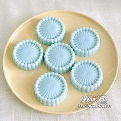 Khuôn silicon Xếp Ly Nhỏ A175 (vỉ 6 khuôn) làm bánh rau câu 3D 4D nhấn xôi, fondant, socola, nến hanmade