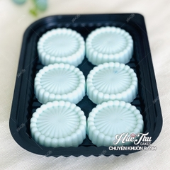 Khuôn silicon Xếp Ly Nhỏ A175 (vỉ 6 khuôn) làm bánh rau câu 3D 4D nhấn xôi, fondant, socola, nến hanmade