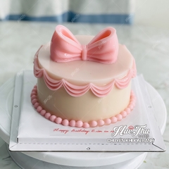 Khuôn silicon Cái Nơ 9.6cm A128 làm bánh rau câu 3D 4D nhấn xôi, fondant, socola, nến hanmade