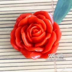 Khuôn silicon Hoa Hồng nụ xoắn 7.7cm làm bánh rau câu 3D 4D nhấn xôi, fondant, socola, nến hanmade