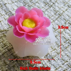 Khuôn silicon Hoa Sen S1 8.5cm làm bánh rau câu 3D 4D nhấn xôi, fondant, socola, nến hanmade