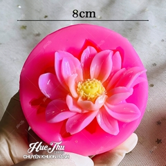 Khuôn silicon hoa Sen Cánh Rũ làm bánh rau câu 3D 4D nhấn xôi, fondant, socola, nến hanmade