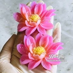 Khuôn silicon hoa Sen Cánh Rũ làm bánh rau câu 3D 4D nhấn xôi, fondant, socola, nến hanmade