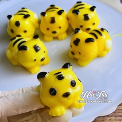 Khuôn silicon Hổ Con (vỉ 6 khuôn) làm bánh rau câu 3D 4D nhấn xôi, fondant, socola, nến hanmade, chè trôi nước