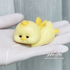 Khuôn silicon Chú Vịt Nằm 10.2cm A139 làm bánh rau câu 3D 4D nhấn xôi, fondant, socola, nến hanmade