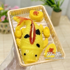 Hộp Đế Đen/Trắng/Vàng 25cm cao 7.5cm HC4 (10/50 hộp) đựng bánh rau câu cá chép, bông lan, xôi, cơm