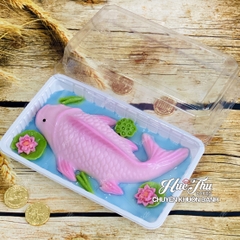 Hộp Đế Đen/Trắng/Vàng 25cm cao 7.5cm HC4 (10/50 hộp) đựng bánh rau câu cá chép, bông lan, xôi, cơm