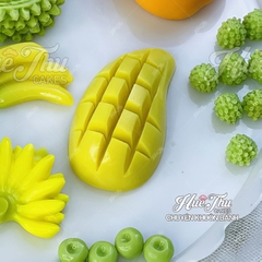 Khuôn silicon Quả Xoài làm bánh rau câu 3D 4D nhấn xôi, fondant, socola, nến hanmade