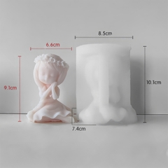 Khuôn silicon Em Bé Ngồi A93 làm bánh rau câu 3D 4D nhấn xôi, fondant, socola, nến hanmade