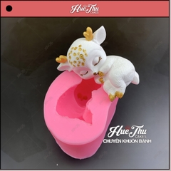 Khuôn silicon Hươu Sao Cute 8cm làm bánh rau câu 3D 4D nhấn xôi, fondant, socola, nến hanmade