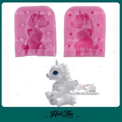 Khuôn silicon Ngựa Pony làm bánh rau câu 3D 4D nhấn xôi, fondant, socola, nến hanmade