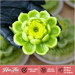 Khuôn silicon Hoa Sen 8cm A21 làm bánh rau câu 3D 4D nhấn xôi, fondant, socola, nến hanmade