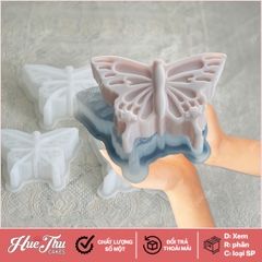 Khuôn silicon Con Bướm A137 làm bánh rau câu 3D 4D nhấn xôi, fondant, socola, nến hanmade