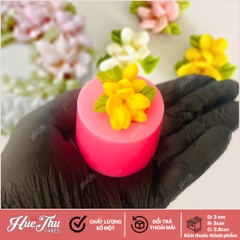 Khuôn silicon hoa Lài Thái M28 làm bánh rau câu 3D 4D nhấn xôi, fondant, socola, nến hanmade