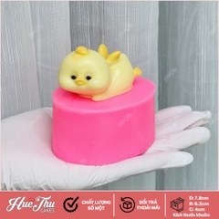 Khuôn silicon Chú Vịt Nằm 10.2cm A139 làm bánh rau câu 3D 4D nhấn xôi, fondant, socola, nến hanmade