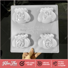 Khuôn nhựa Túi Vàng Phúc Lộc Tài Phát làm bánh rau câu 3D 4D nhấn xôi, fondant, socola, nến hanmade