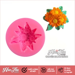 Khuôn silicon hoa Cúc Chùm 4cm làm bánh rau câu 3D 4D nhấn xôi, fondant, socola, nến hanmade