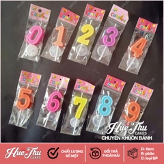 Nến số cao cấp sinh nhật từ số 0-9 cho bánh kem, bông lan, rau câu và các dòng bánh khác