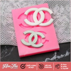 Khuôn silicon Logo Chanel làm bánh rau câu 3D 4D nhấn xôi, fondant, socola, nến hanmade