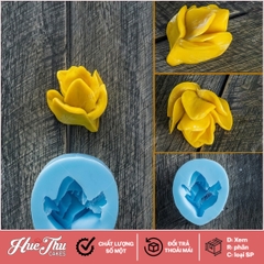 Khuôn silicon hoa Chim Công làm bánh rau câu 3D 4D nhấn xôi, fondant, socola, nến hanmade