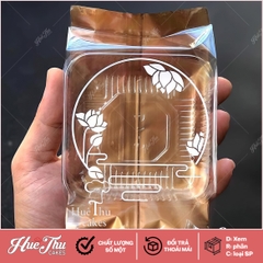 Combo Khay Túi Sen 10cm đựng bánh Trung Thu (100 bộ) - Túi hàn đựng bánh