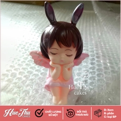 Búp bê Em Bé Tai Thỏ trang trí bánh rau câu, bánh kem, bánh sinh nhật