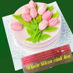 Khuôn silicon Cành Hoa 15/30cm làm bánh rau câu 3D 4D nhấn xôi, fondant, socola, nến hanmade