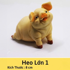 Khuôn silicon Con Heo 8cm A28 (nhiều mẫu) làm bánh rau câu 3D 4D nhấn xôi, fondant, socola, nến hanmade
