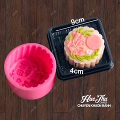 Combo 4 khuôn silicon Hoa Cúc Hoa Sen Trung Thu 1234 A117 làm bánh rau câu 3D 4D nhấn xôi, fondant, socola, nến hanmade