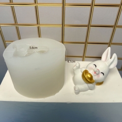 Khuôn silicon Con Thỏ A67 4cm làm bánh rau câu 3D 4D nhấn xôi, fondant, socola, nến hanmade