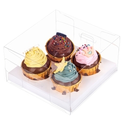 Hộp đựng bánh Cupcake 4/6/12 bánh trong suốt sang trọng