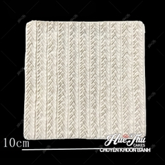 Khuôn silicon ép đậu Mặt Len Đan 10*10cm (4 mặt) nhấn xôi hoa, fondant, chè trôi nước
