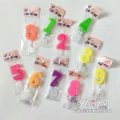 Set 10 nến số cao cấp sinh nhật từ số 0-9 cho bánh kem, bông lan, rau câu