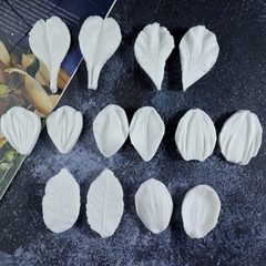Khuôn silicon ép đậu hình Lá Hoa A99 (nhiều mẫu) nhấn xôi hoa, fondant, chè trôi nước