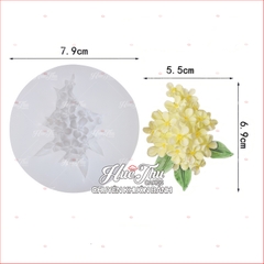 Khuôn silicon Chùm Hoa Osmanthus Mộc Tê 7.9cm làm bánh rau câu 3D 4D nhấn xôi, fondant, socola, nến hanmade