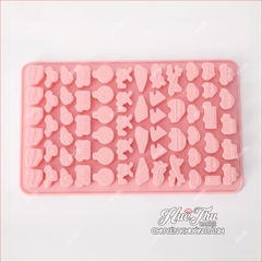 Khuôn silicon kẹo chip Máy Bay, Ô tô, Khí Cầu (vỉ 70 hình) làm kẹo dẻo, chip chip, rau câu mini, thạch trà sữa