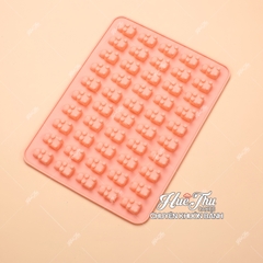 Khuôn silicon kẹo chip Chú Gấu (vỉ 50 hình) làm kẹo dẻo, chip chip, rau câu mini, thạch trà sữa
